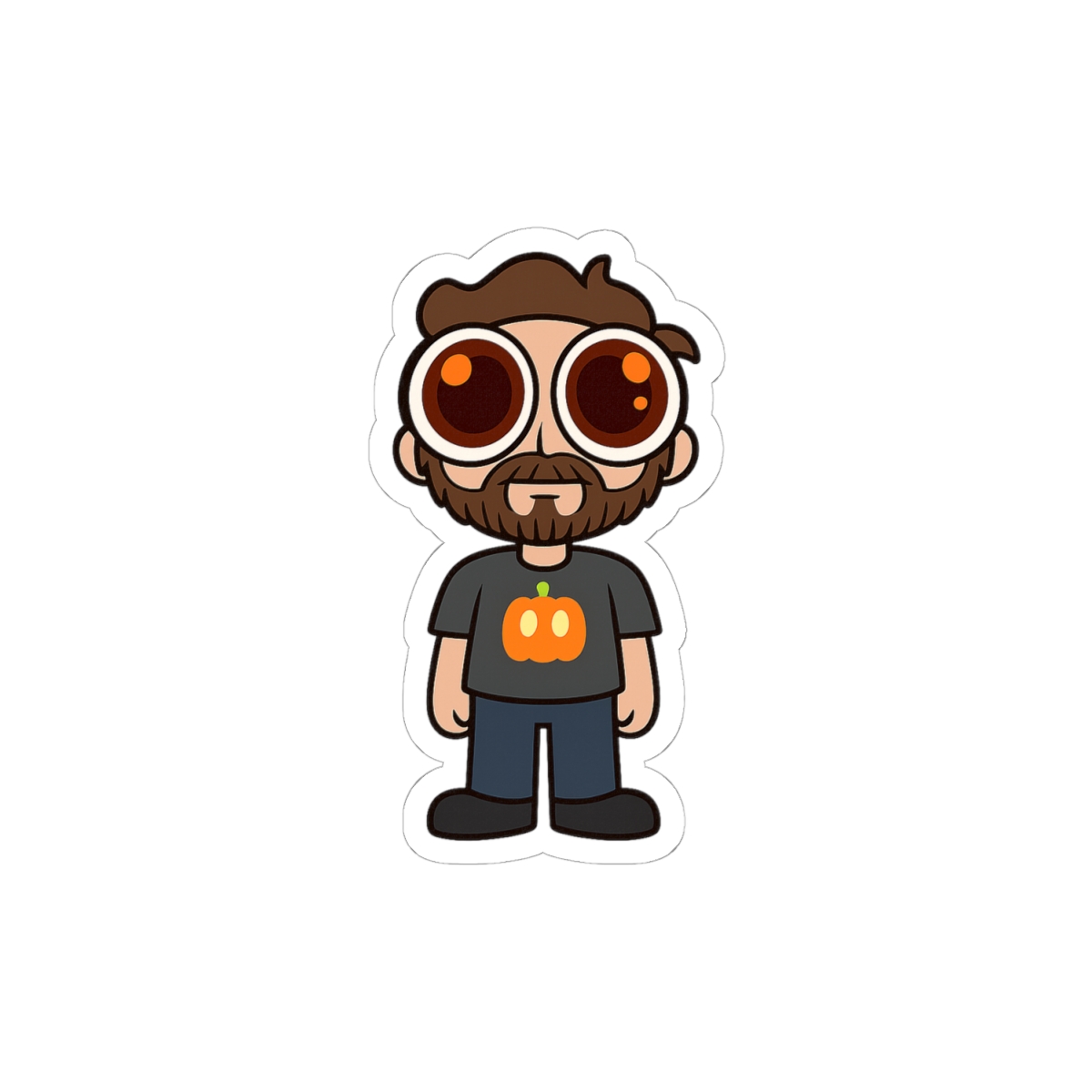 Tiny DougDoug Sticker | Cute Gamer Vinyl Decal - alternate angle 1, merchandise