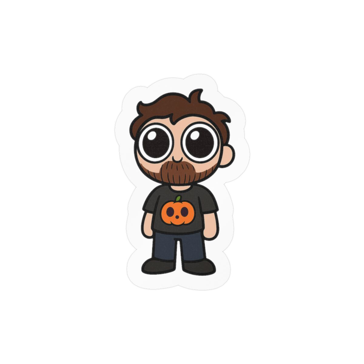 Tiny DougDoug Sticker | Cute Gamer Vinyl Decal - alternate angle 2, merchandise