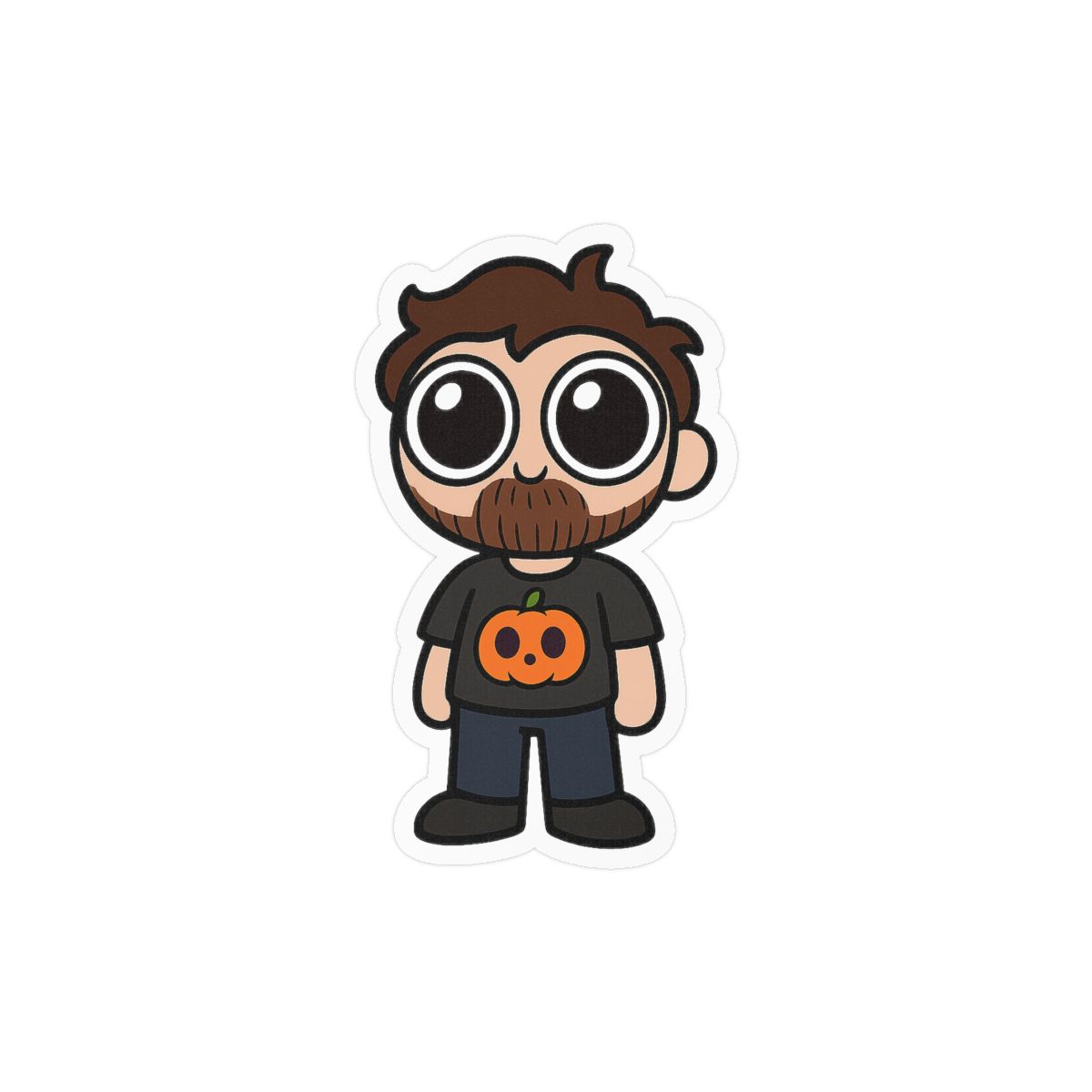 Tiny DougDoug Sticker | Cute Gamer Vinyl Decal - alternate angle 1, merchandise