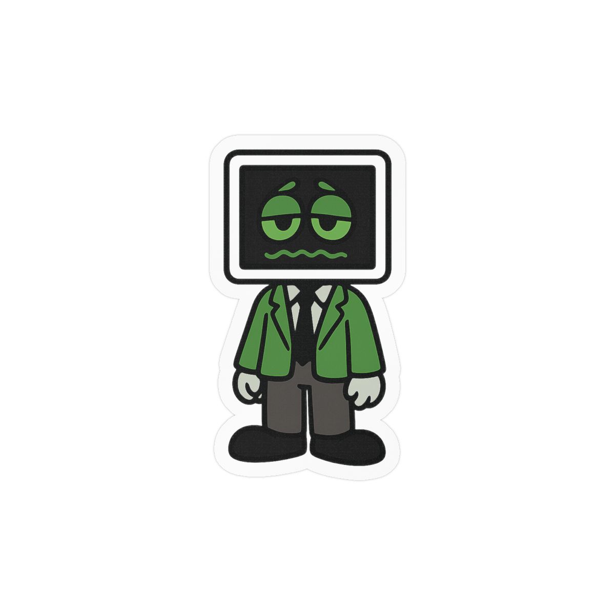 Whimsical Shuffler Sticker | Cute Vinyl Decal - alternate angle 2, merchandise