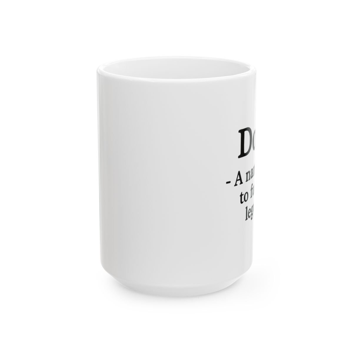 Doug Is A Legend Bold Typography Coffee Mug - alternate angle 4, merchandise
