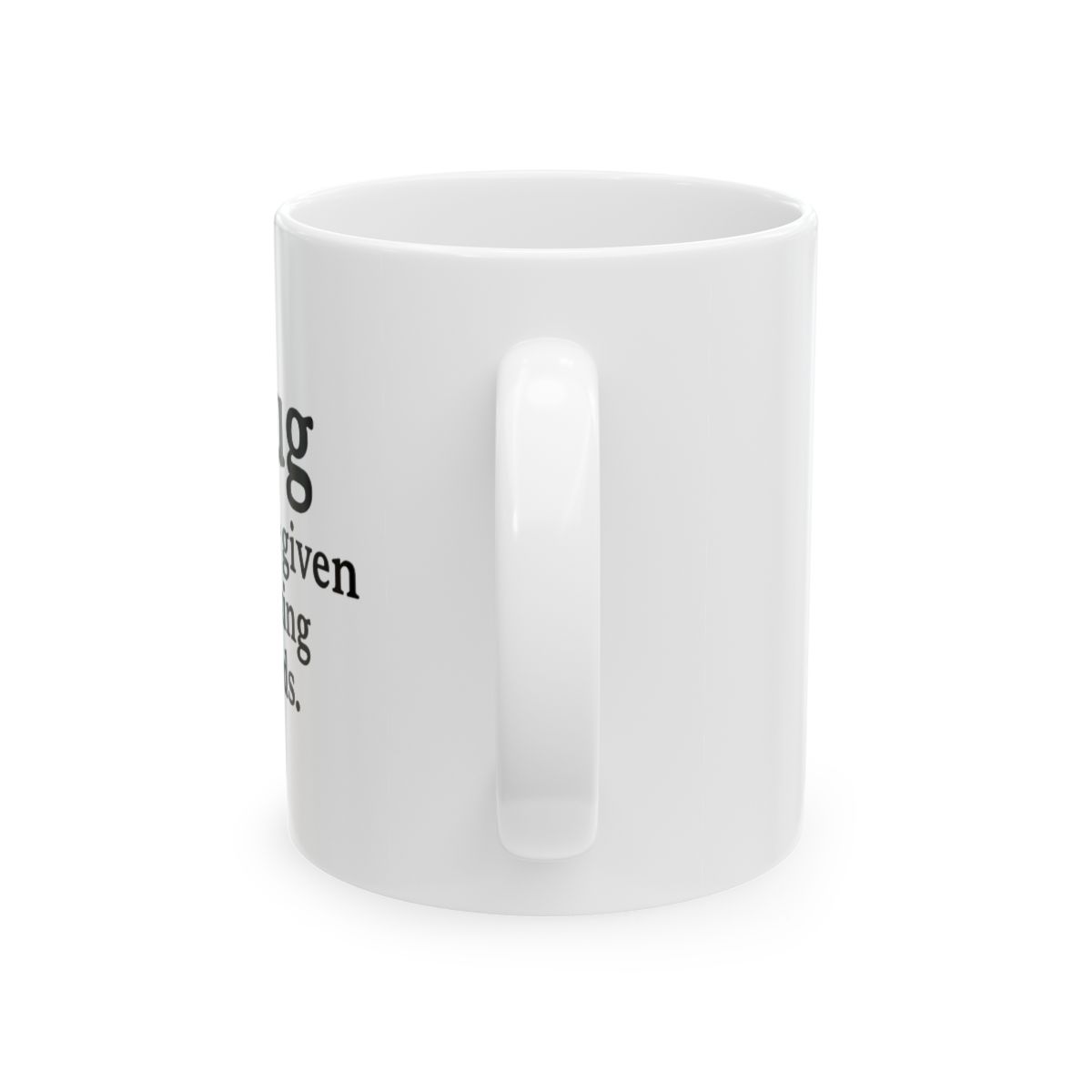 Doug Is A Legend Bold Typography Coffee Mug - alternate angle 2, merchandise