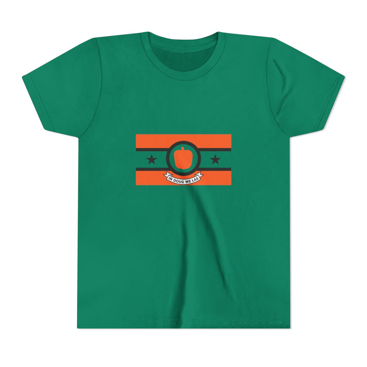 DougDoug Chaotic Twitch Streamer Kids T Shirt - alternate angle 2, merchandise